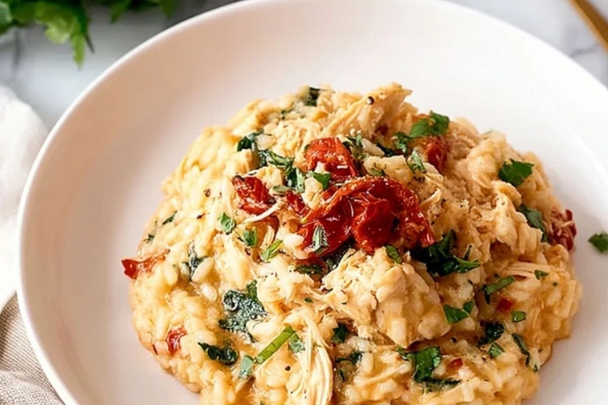 Risotto Poulet et Épinards