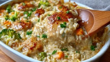 Riz Crémeux Au Poulet À Cuisson Rapide