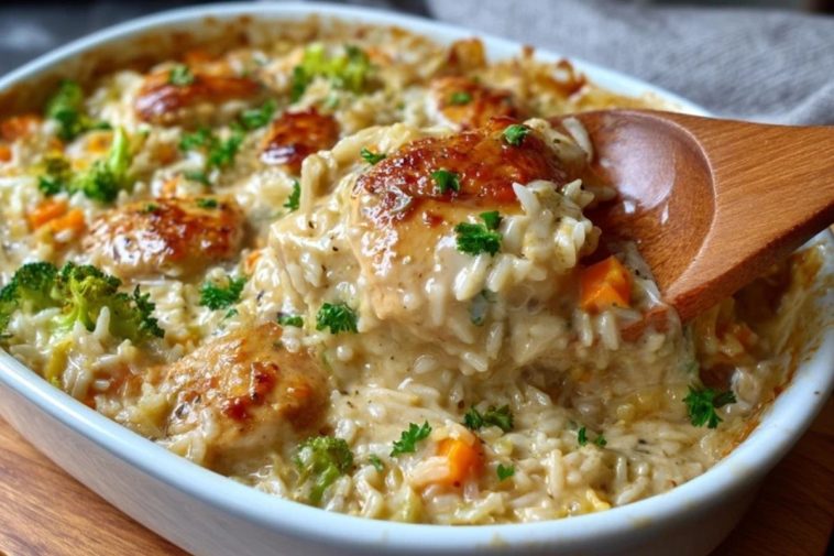 Riz Crémeux Au Poulet À Cuisson Rapide