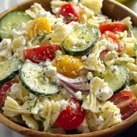 Salade De Pâtes Au Fromage Blanc