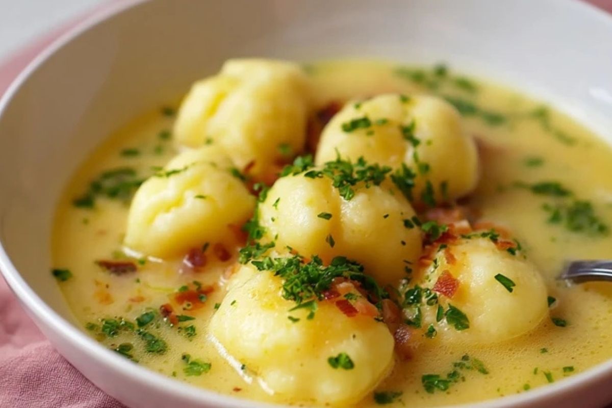 Soupe Allemande Aux Pommes De Terre Avec Quenelles