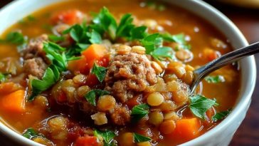 Soupe De Lentilles Aux Saucisses