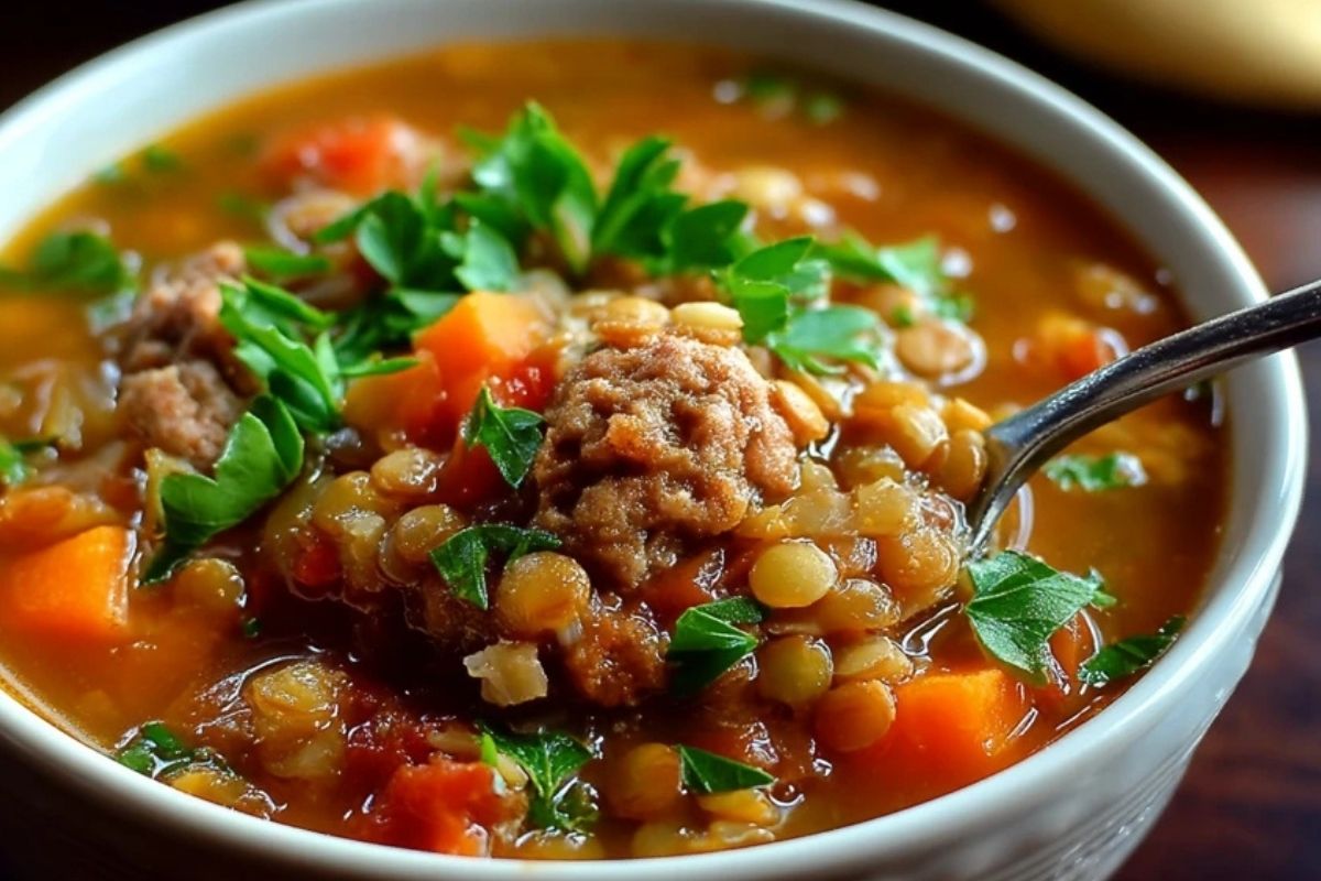 Soupe De Lentilles Aux Saucisses