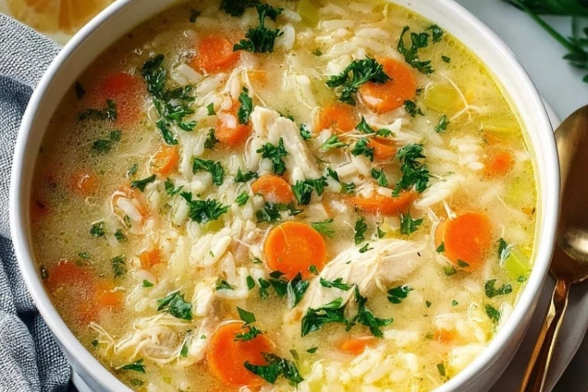 Soupe De Poulet Et Riz Maison