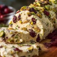 Bâtonnet De Fromage Aux Canneberges Et Pistaches