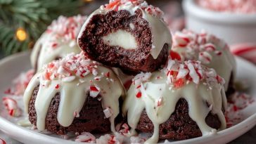 Bombe Brownie à la Menthe Poivrée