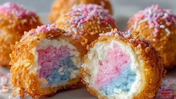 Bombes De Cheesecake Au Sucre Filé Croquant