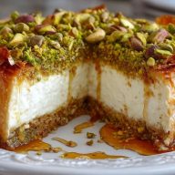 Cheesecake Baklava Aux Pistaches Et Au Miel