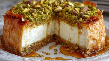 Cheesecake Baklava Aux Pistaches Et Au Miel