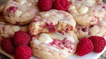 Cookies Au Fromage Blanc, Framboises Et Chocolat Blanc
