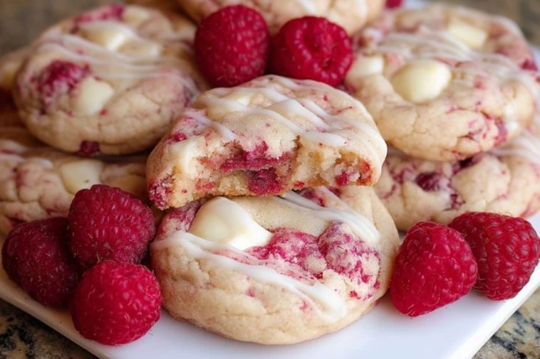 Cookies Au Fromage Blanc, Framboises Et Chocolat Blanc