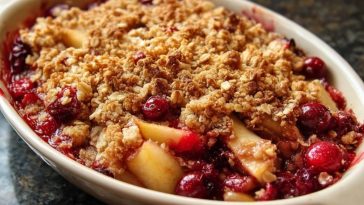 Croustillant Aux Poires Et Aux Canneberges