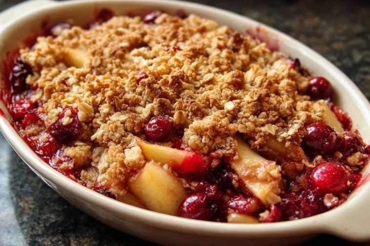 Croustillant Aux Poires Et Aux Canneberges