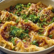 Dumplings Au Four Avec Sauce Aux Cacahuètes