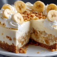 Gâteau Au Fromage Crémeux À La Banane