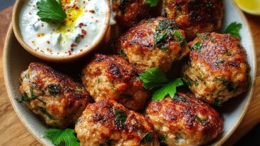 Koftas de Poulet avec Yaourt à lAil