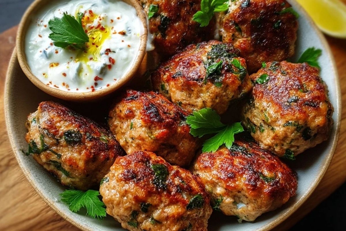 Koftas de Poulet avec Yaourt à lAil