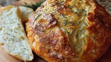 Pain Artisanal Au Gouda Et À LAneth Sans Pétrissage