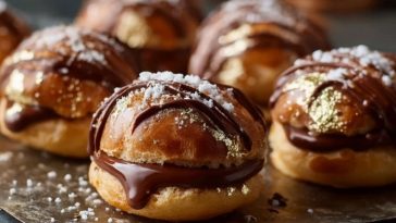 Profiteroles Au Chocolat Dorés
