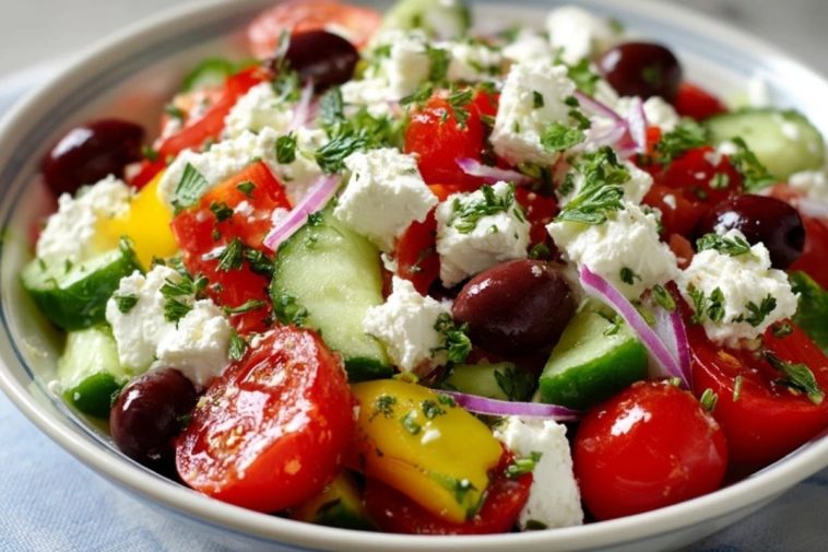 Salade Grecque au Fromage Cottage