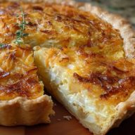 Tarte Au Fromage Cheddar Et Oignons Vidalia